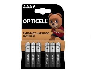 Элемент питания алкал. AAA/LR03 (упак 6шт) 5051007 (Basic Opticell) *1