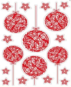 Наклейка Декоретто Яркие красные шарики NO 1001