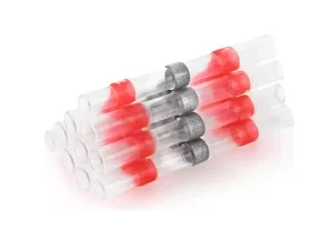 Коннектор термоусадочный с припоем 0,5-1,5мм 19А прозрачный/красный уп-10шт LD302-05-15 (Stekker) *10