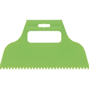 Шпатель для клея зубчатый 4х4мм пластмассовый 230х112мм Сибртех 86014