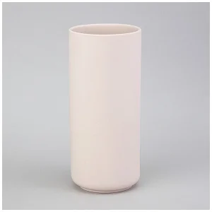 Ваза 11х11х25см цвет: пудровый 374-138 *1