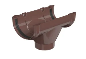 Воронка желоба ТН ОПТИМА D120/80мм коричневая 128219