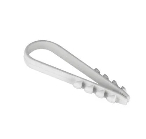 Дюбель-хомут для круглого кабеля белый (упак 100шт) PROxima plc-ncc-11x18w EKF