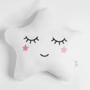 Подушка "Этель" Звездочка белая 36х39см, велюр, 100% п/э 9243136