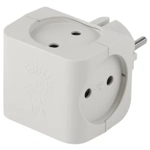 SP-4-W ЭРА Тройник 4гн, без заземл (белый) (10/60/2880)