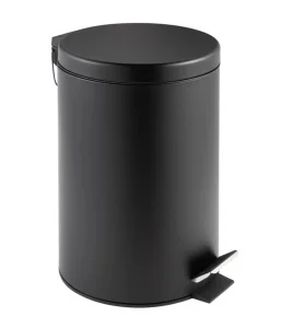 Ведро круглое 5л с педалью Delphinium 0030B 101213 черное