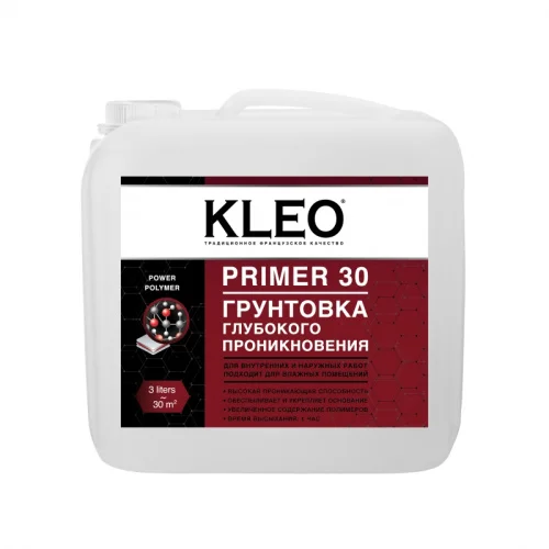 Грунтовка глубокого проникновения KLEO Primer 30 3л  1 20