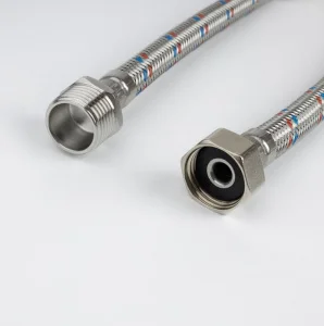 Подводка гибкая г/ш F1/2xM1/2 SS304 латунь 1,0м 926BBS10ZP (Iddis) *1