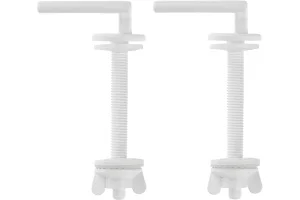 Крепление для сидения унитаза пластик  белый (пара) (10) MasterProf ИС.131948