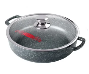 Жаровня Горница 24см 2,5л Гранит Induction с крышкой (п/у), Иж2411аг *1