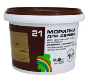 Морилка ВДАК Радуга 21 дуб 0.5кг *1/8