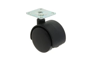 Колесо мебельное поворот. пластик, черн, площадка, D40, б/т - пакет Tech-Krep 151203 *1
