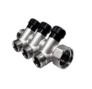 Коллектор регулирующий ГШ 1" НР 3/4"х3 вых. (STI) *1