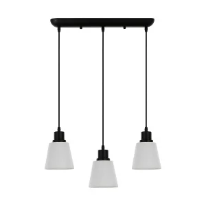 Светильник потолочный 18091/3P BK WT (ЭкономСвет) *1