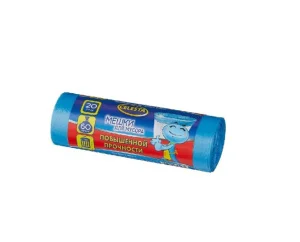 Мешки д/мусора 60л 20шт повышенной прочности синие CELESTA