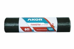 Мешки д/мусора 60л Био 20шт. черные арт 201-003 *1/65