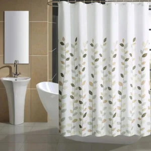 Штора д/ванной "Leaves" п/э 180х200см 8854 (Gota Rocio) *1/25