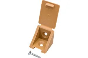 Мебельный уголок с шурупом бук (4 шт) - пакет Tech-Krep 108983 *1