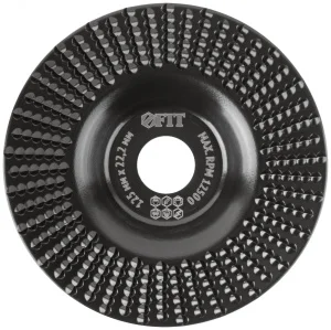 Диск обдирочный по дереву 22,2х125мм плоский, средняя насечка Fit 39528 *1
