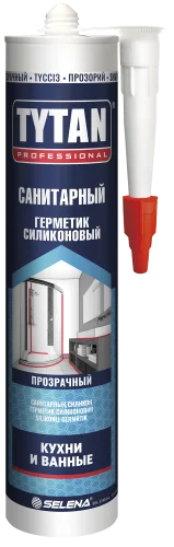 Герметик силиконовый санитарный Professional бесцветный 280мл 53562 17469 71538 17998 (Tytan)  12 14