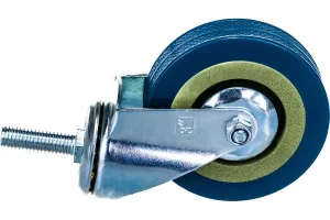 Колесо апп. поворот, п/п обод, серая рез, подшип.скольж,  резьба М10, D75, б/т - пакет Tech-Krep 151