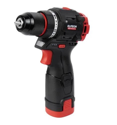 Дрель-шуруповерт аккум. Elitech HD 16В CD16L2 б щ,2х2.0Ач,Li-ion,БЗП-10мм,0-450 1600,55Нм CD16L2(E22