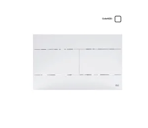 Клавиша для инсталляции механическая двойная OLI Oliveira 659041 SLIM пластик белый