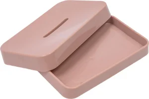 Мыльница "Квадро" пластик пудровый PS0221CA-SD (Аквалиния) *1