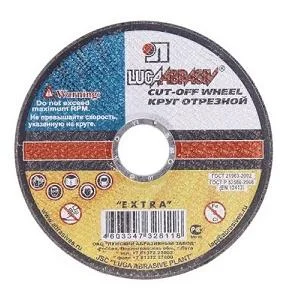 Диск отрезной по металлу 115х0,8х22мм прямой A 60 S BF 80 14А БУ Луга D11001152208000 *25