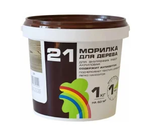 Морилка ВДАК Радуга 21 сосна 1кг *1/8