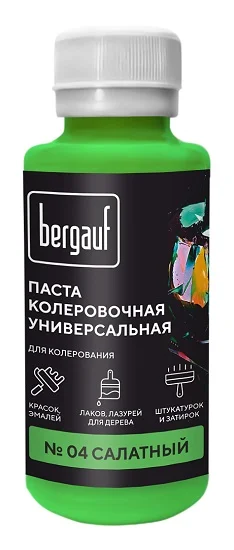 Паста колеровочная Bergauf 0,1л салатная 68684