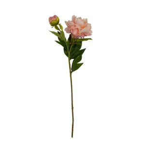 Цветок искусственный Пион, В670, персиковый *1