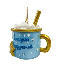 Украшение подвесное Сладких праздников полирезина 6,5x7x4,9см арт.89375 *1