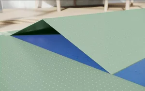 Подложка к ламинату под SPC, WPC, LVT, перфорированная для теплых водяных полов (1050х500х1,5мм) гармошка зеленый Солид 10,5м2 *1/12