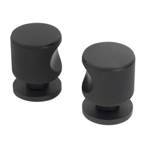 Комплект ручек АЛЛЮР АРТ "MAXIMA" BL (58150) матовый черный 16564 *1/20