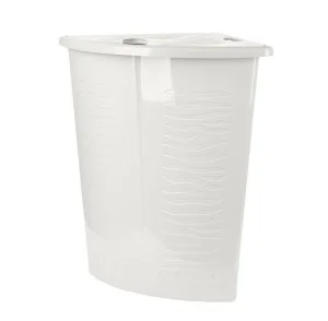 Корзина для белья Keeplex Regular 40л, угловая, белое облако, KL170011048