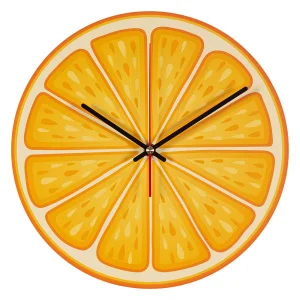 Часы настенные "Апельсин" d=30см, с открытой стрелкой Рубин 3009-001 *1