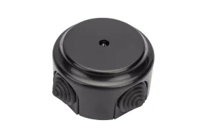 Монтажная коробка Ø94, ОУ с сальниками "Ретро" КМ-449 черный (Bylectrica) *1