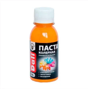 Паста колерная Dali 0,1кг оранжевая