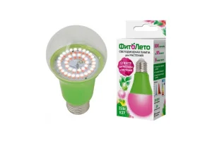 Фито лампа светодиодная для растений E27 15W картон LED-A60-15W/SPSB/E27/CL PLP30WH Uniel