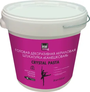 Штукатурка декоративная Bergauf Crystal Pasta зерно 1-1,5мм 25кг