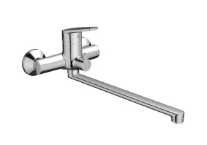 Смеситель для ванны одноручный с длинным изливом Dorff Prime new D4019500 с душевым набором