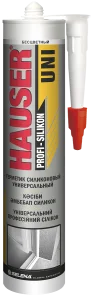 Герметик Hauser U универсальный  силиконовый прозрачный 260 мл. (43048/07479)