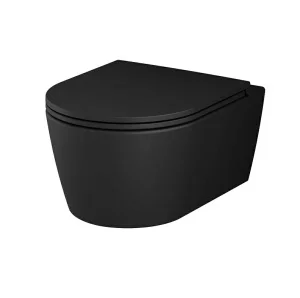 Унитаз подвесной Am.Pm Func FlashClean C8F1700MBSC сиденье микролифт, черный матовый