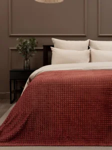 Плед фланель жаккард кубики 200х220см FF FNJq TRR 2022 18-1355