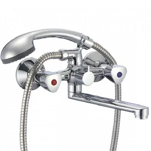 Смеситель для ванны двуручный Milardo Tring TRISB02M02