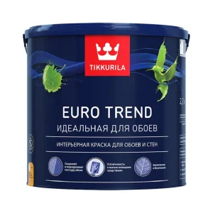 Краска Tikkurila Euro Trend для обоев и стен матовая 2,7л