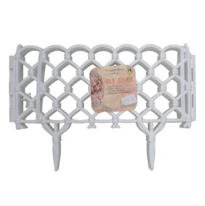 Ограждение садовое пласт Фаберже 280х28см белое О1652 *1