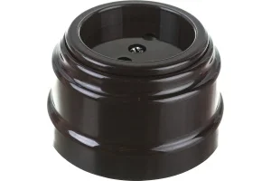 Розетка 1-м "Ретро" без земл. 16А ОУ РА16-0201 шоколад (Bylectrica) *1