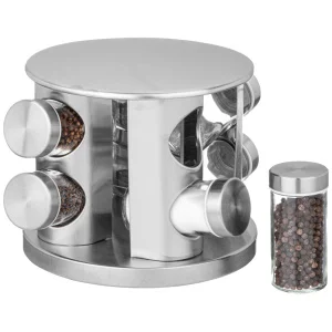 Набор Баночек Для Специй Из 8 Шт. 90 Мл На Вращающейся Подставке